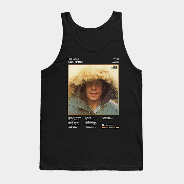 Paul Simon - Paul Simon Tracklist Album Tank Top by 80sRetro